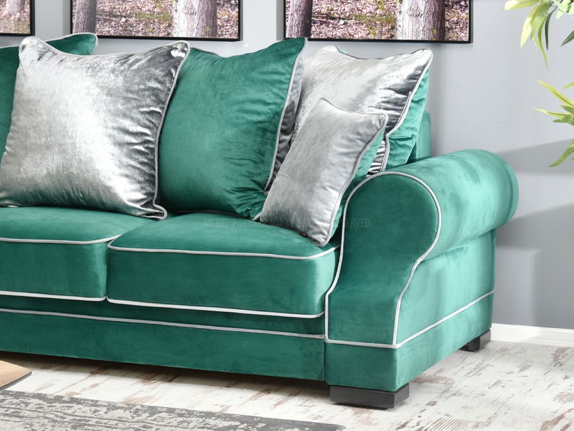 Canapea Canapea trei locuri Taskent (verde + negru)