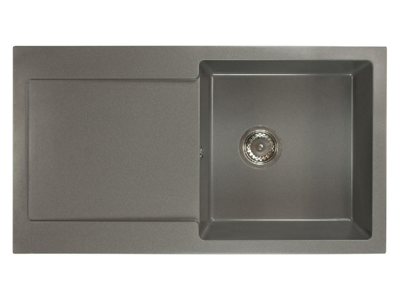 Kuhinjski sudoper Adaxa (siva) (bez otvora za bateriju) (L)