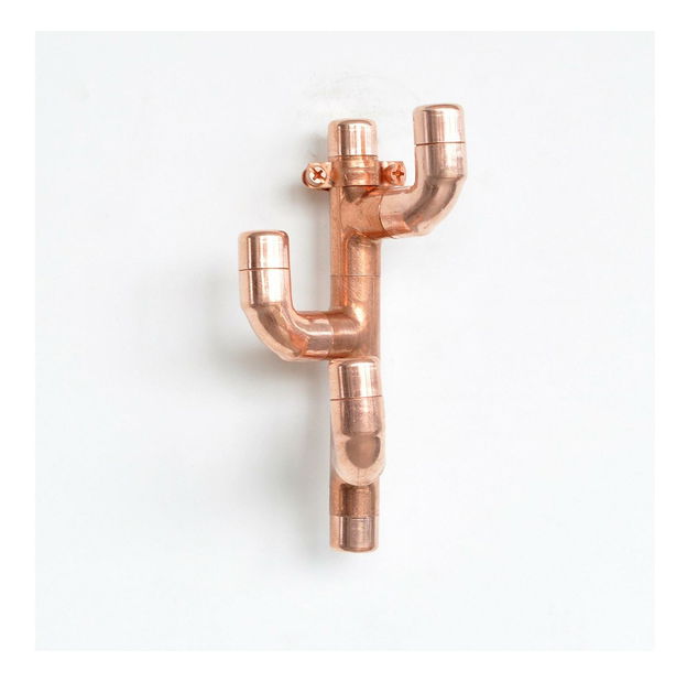 Zidna vješalica Nenanu 45 (ružičasta + zlatna)