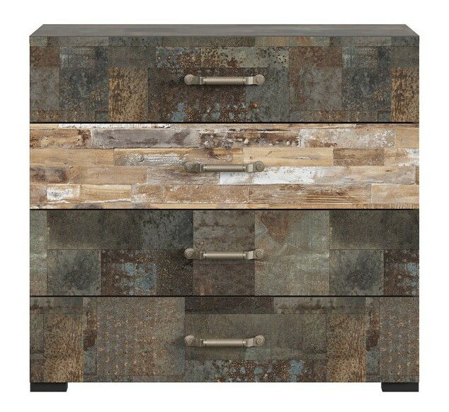 Komoda BRW Drago KOM4S/90 (vzor drevo)