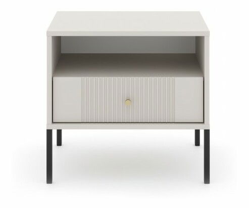 Nočný stolík Isae 5W (kašmír + čierna)