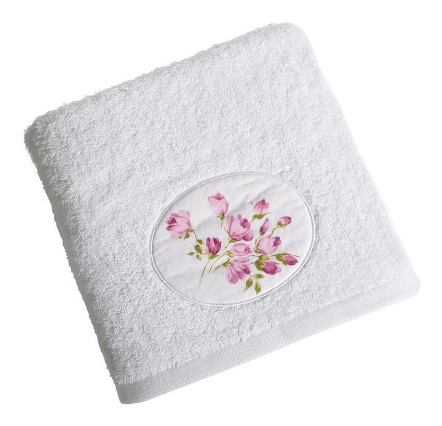 Ručnik 140x70 cm Garden 203 (bijela + ružičasta) (3 kom)