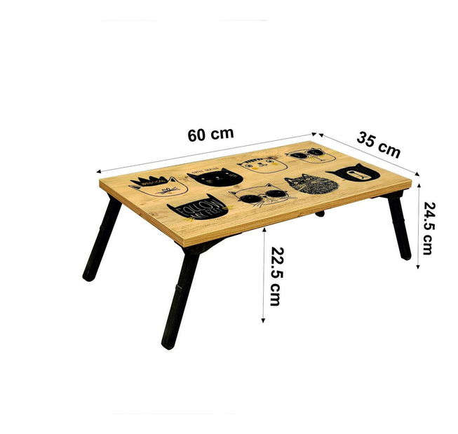 Suport pentru notebook Kisosi (pin atlantic + negru)