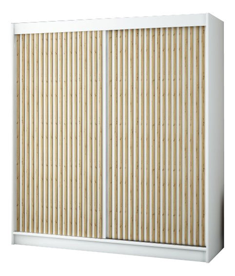 Ruhásszekrény 200 cm Ladonna 1 (matt fehér)