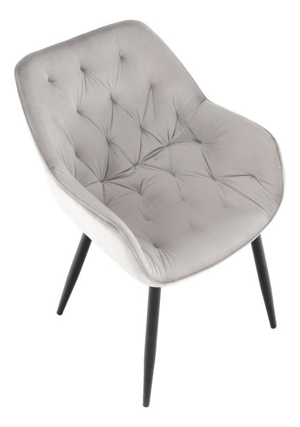 Dizajnové kreslo Feddy (svetlosivá)