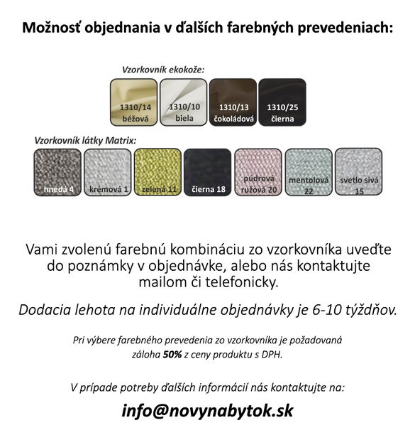 Pohovka dvojsedačka bez bokov Iza New (s úložným priestorom)