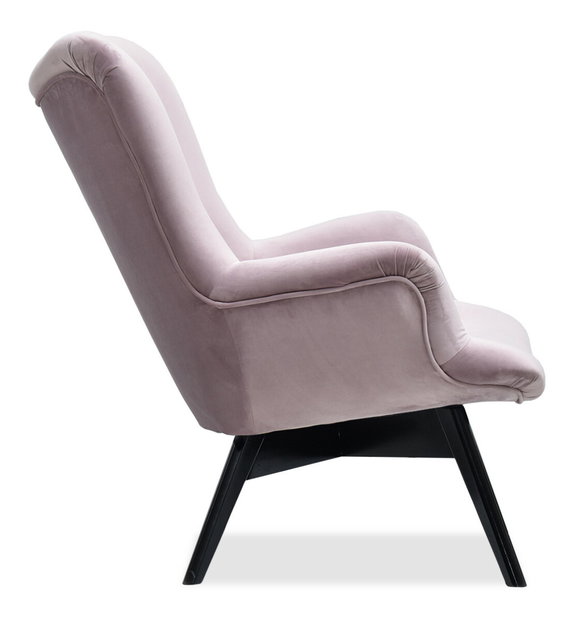 Fotoliu relax Florentino (violet deschis + negru)