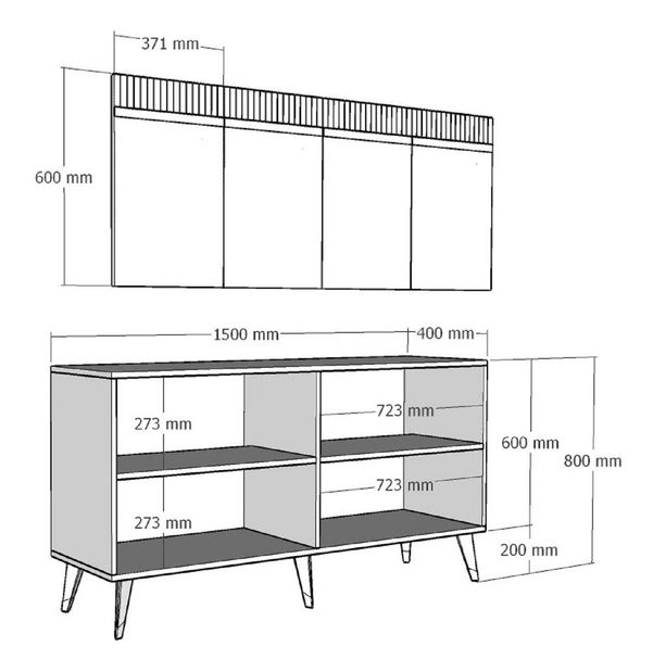 Skrinka Mekebu 2 (antracit + strieborná) 