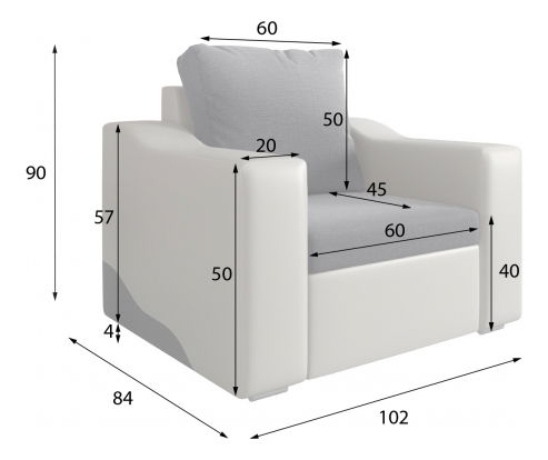 Kreslo Wisteria (čierna)