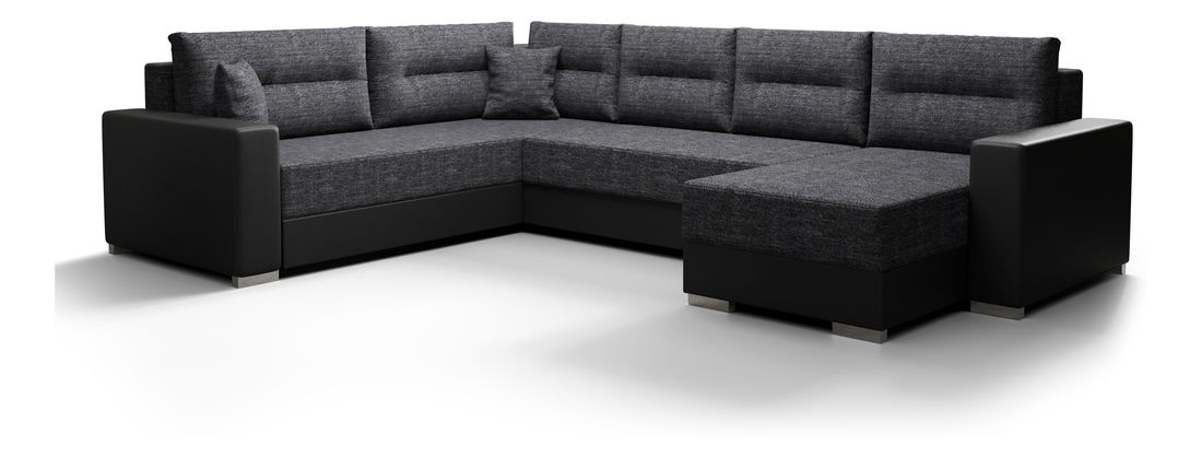 Colțar în formă de U Glide 3 (Gri închis + Negru) (S)