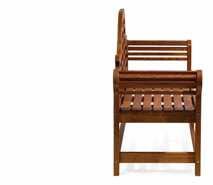 Záhradná lavička Tratoria Marlboro (grafit) (sivý podsedák)