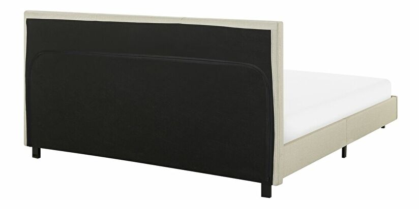 Manželská posteľ 160 cm ALVIA (s roštom) (béžová)
