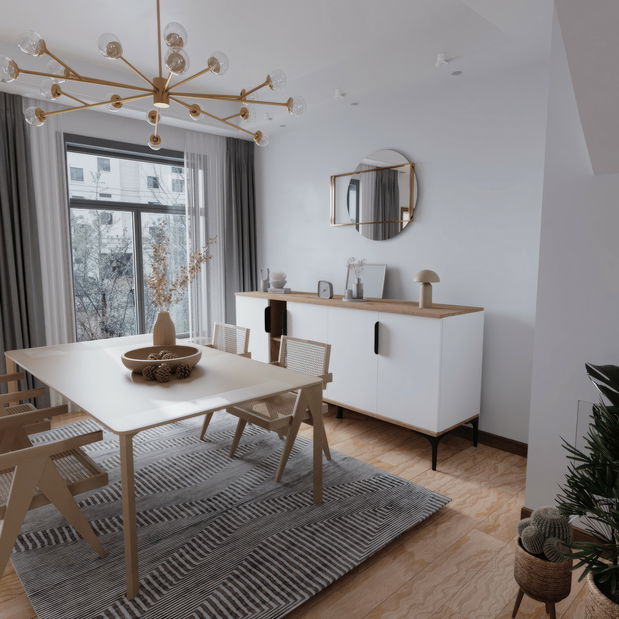 Komoda Tarzanote (hrast + bijela)