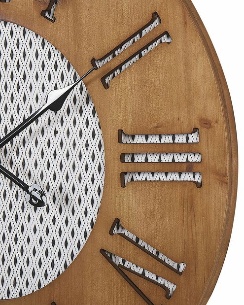 Ceas de perete ø 60 cm Cubio (lemn închis)