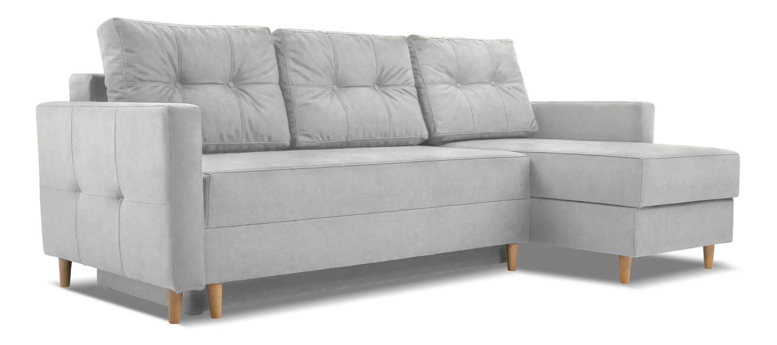 Sarokkanapé Meshire (világosszürke) (J)