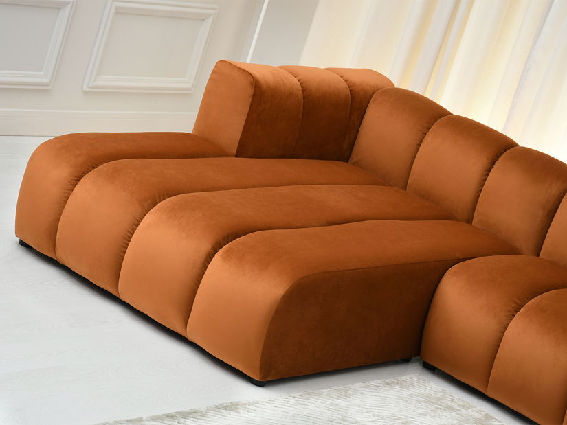 Rohová sedačka Organice (čierna)