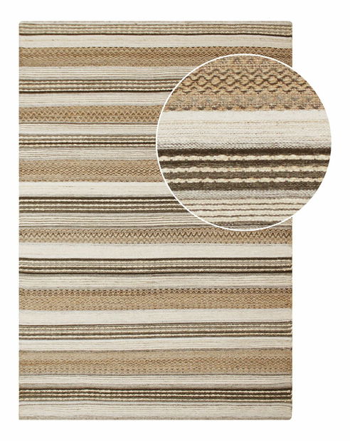 Koberec Mmilenaia 2 (prírodná + sivá)