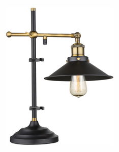 Stolna lampa Lenius 15053T (crna + stari mesing)