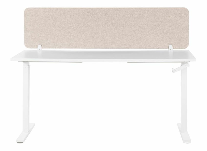 Panou separator birou 160 x 40 cm Walda (bej) 