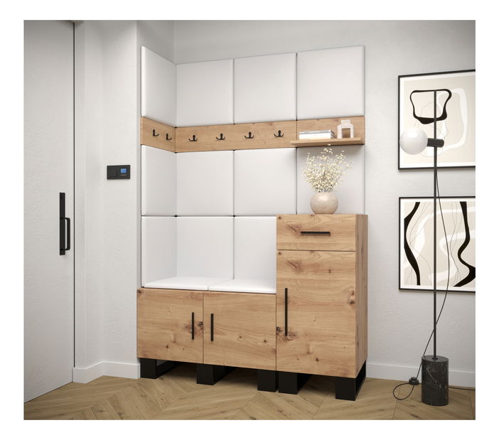 Set za predsoblje Amanda 10 (hrast artisan + bijela)