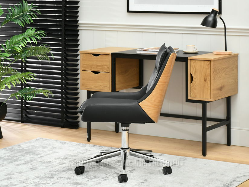 Irodai fotel Leoss (fekete)