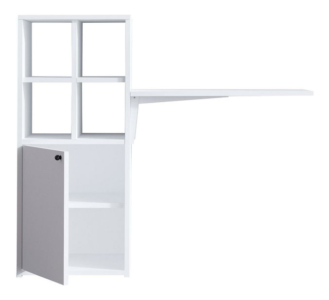 PC asztal Aliex 13 (fehér + fekete)