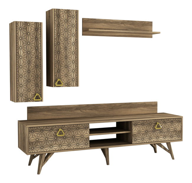 Set za dnevni boravak Yakuza (orah)