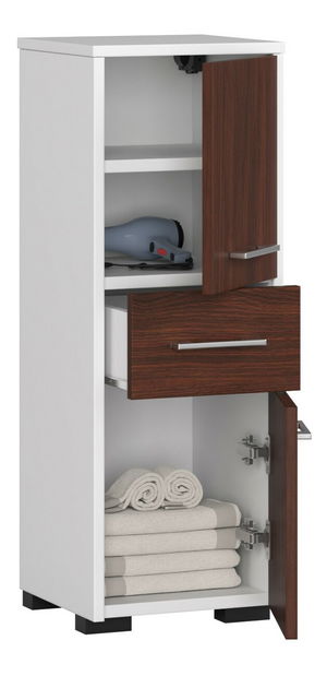Kúpeľňová skrinka Farid TYP6 (biela + wenge)