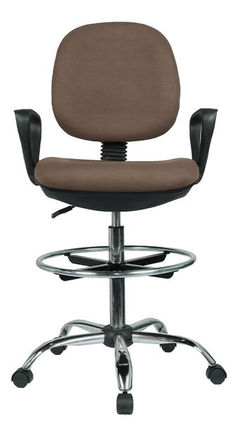 Vyvýšená pracovná stolička Korki (hnedá + čierna)