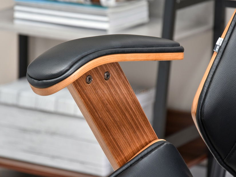 Fotoliu Franc (nuc închis + crom)