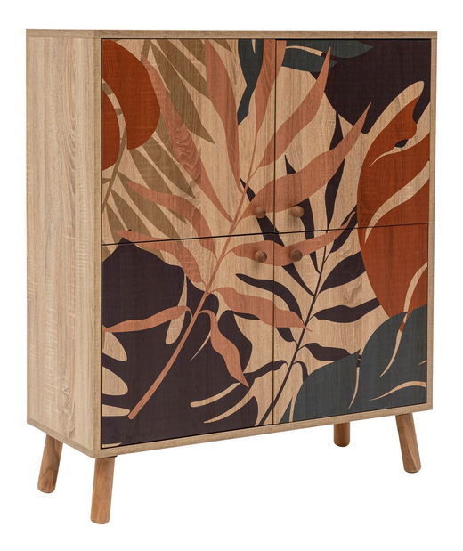 Predsoblje Maluxe Palm (hrast sonoma + tamnoplava)