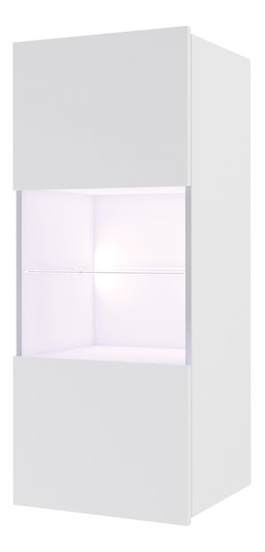 Faliszekrény Calabria (matt fehér + fényes fehér)