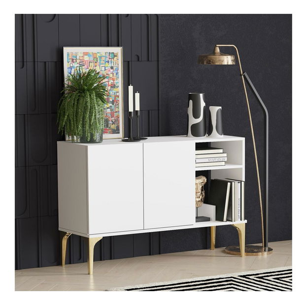 Skrinka Lipamo 4 (biela + zlatá) 