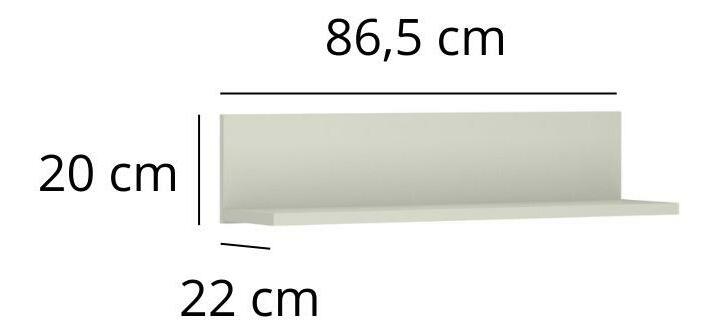 Fali polc Kodro 2 (kasmír + evoke tölgy) 