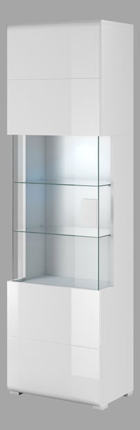 Vitrina Tamie DW05 (bijela + bijeli sjaj)