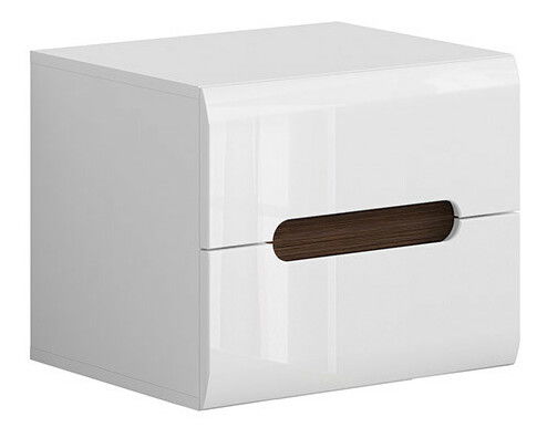 Nočný stolík BRW Azteca Trio KOM2S/4/5 (biela + lesk biely)