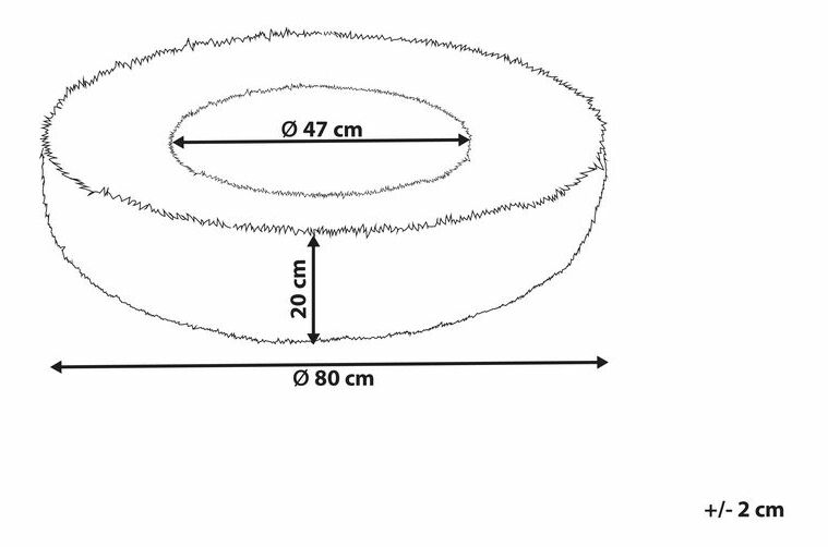 Culcuș/ Pat pentru câine 80 x 80 cm Kuna (roz)