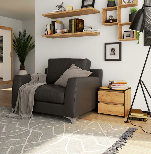 Noptieră Cleania CL2 (stejar craft)