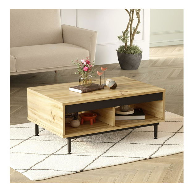 Nappali bútor szett Levoretta 33 (tölgy + fekete)