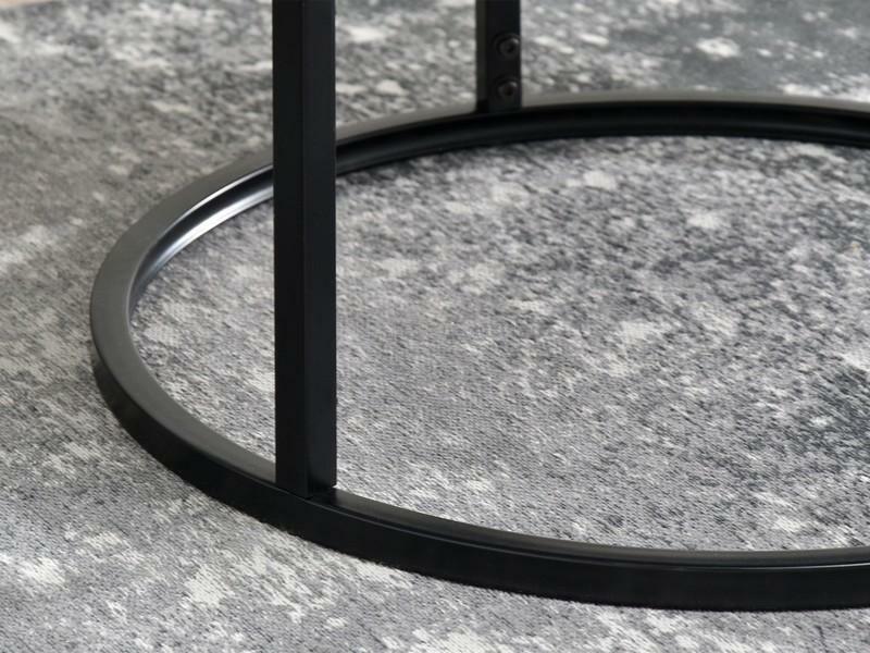 Măsuță de cafea Kolja Zest Xl (alb + negru)