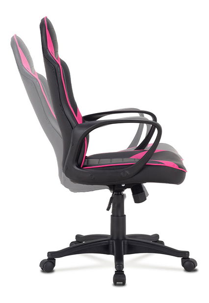 Kancelárske/herné kreslo Ysnia-Y207-PINK (čierna + ružová)