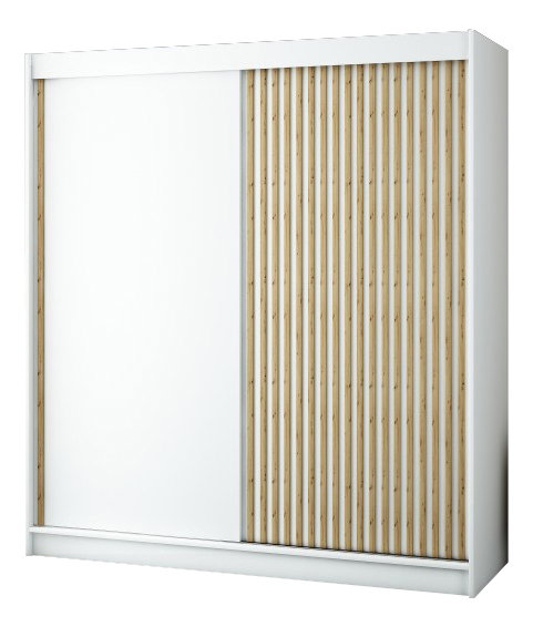 Dulap de haine 200 cm Ladonna (alb mat)