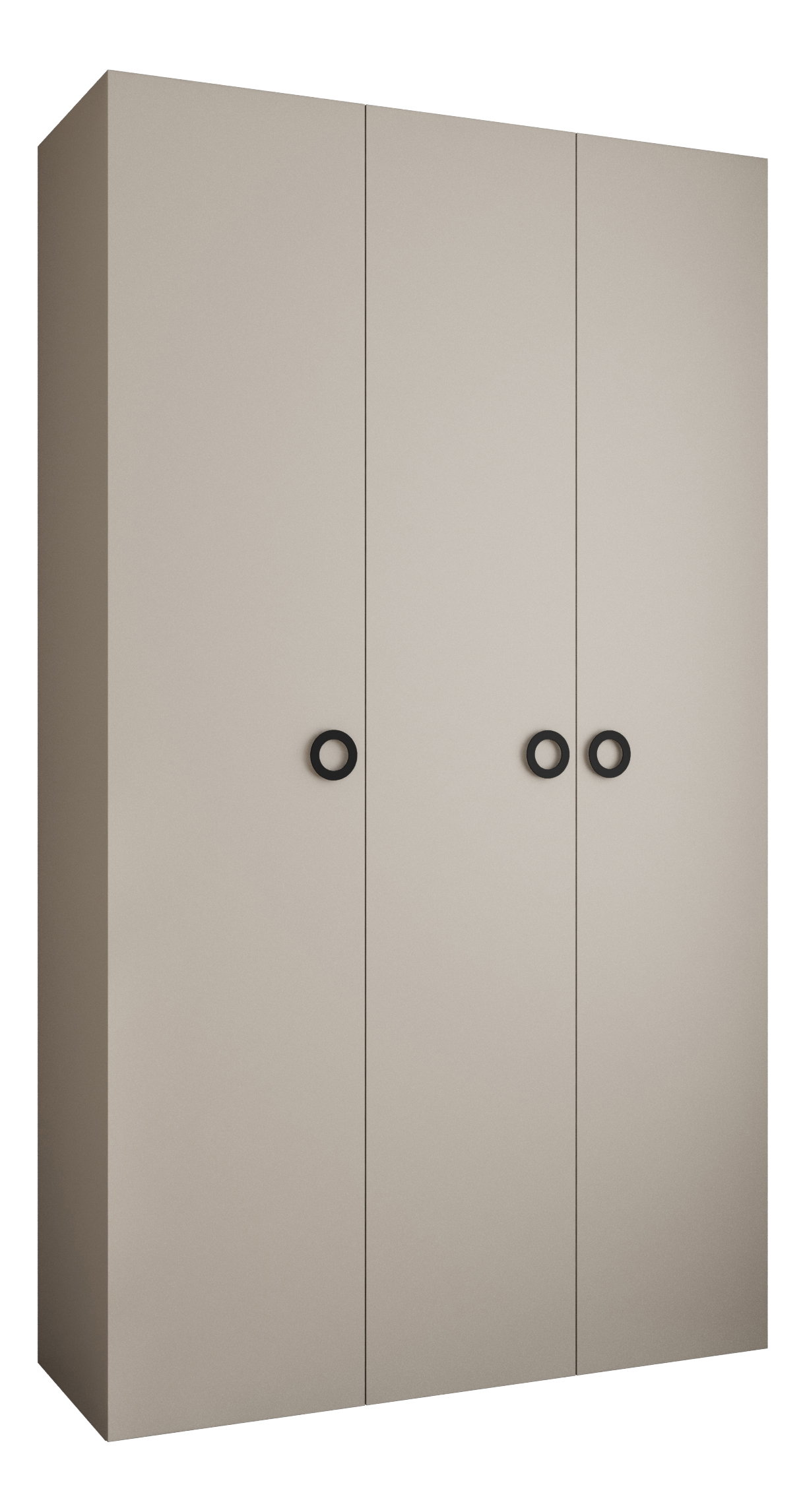 Ormar za garderobu 150 cm Carmela 40-1 (kašmir + crna)