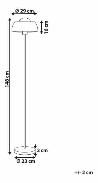 Állólámpa Severn (fekete) 