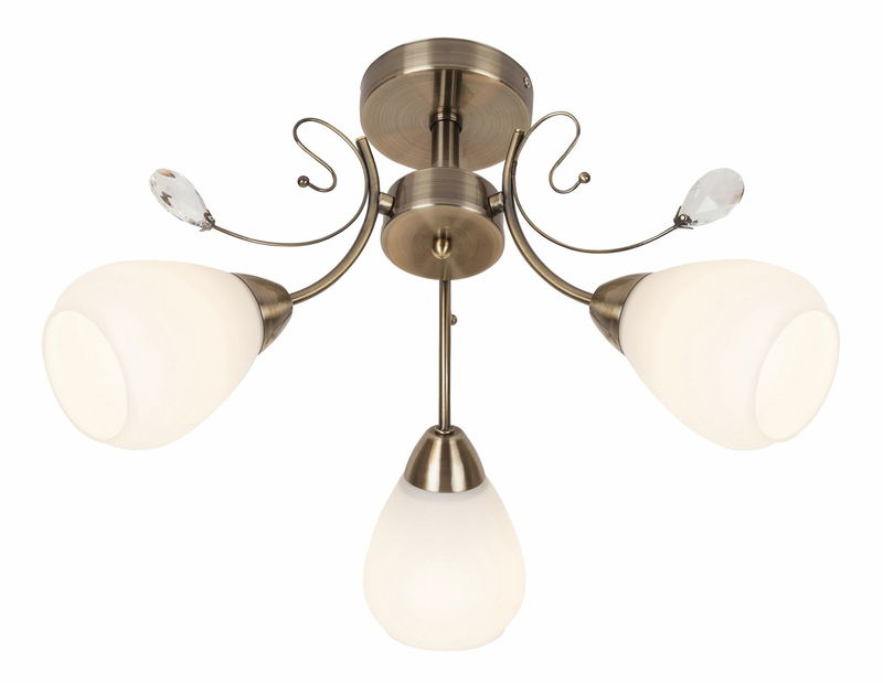 Lustră Susan 7043 (bronz + alb)