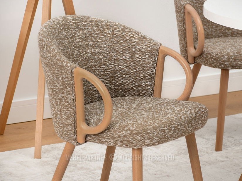 Stolička Paul (béžová + dub)