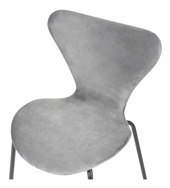 Set 2 ks jedálenských stoličiek Baylor (sivá + čierna)