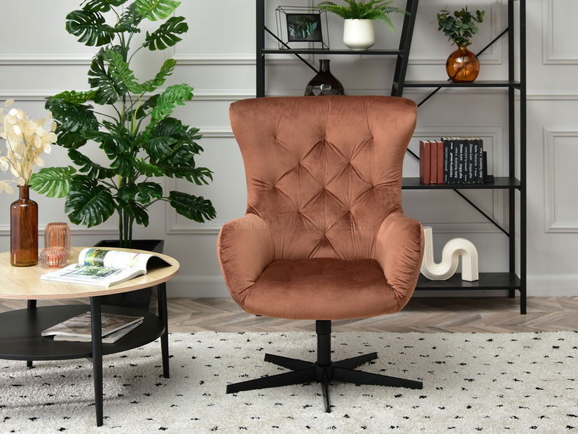 Fotel Aaron (réz + fekete)