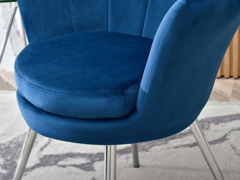 Kreslo Lasair (námornícka + zlatá)