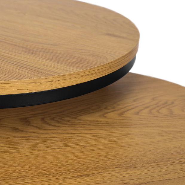 Set 2 ks konferenčných stolíkov Dalila (dub zlatý) 